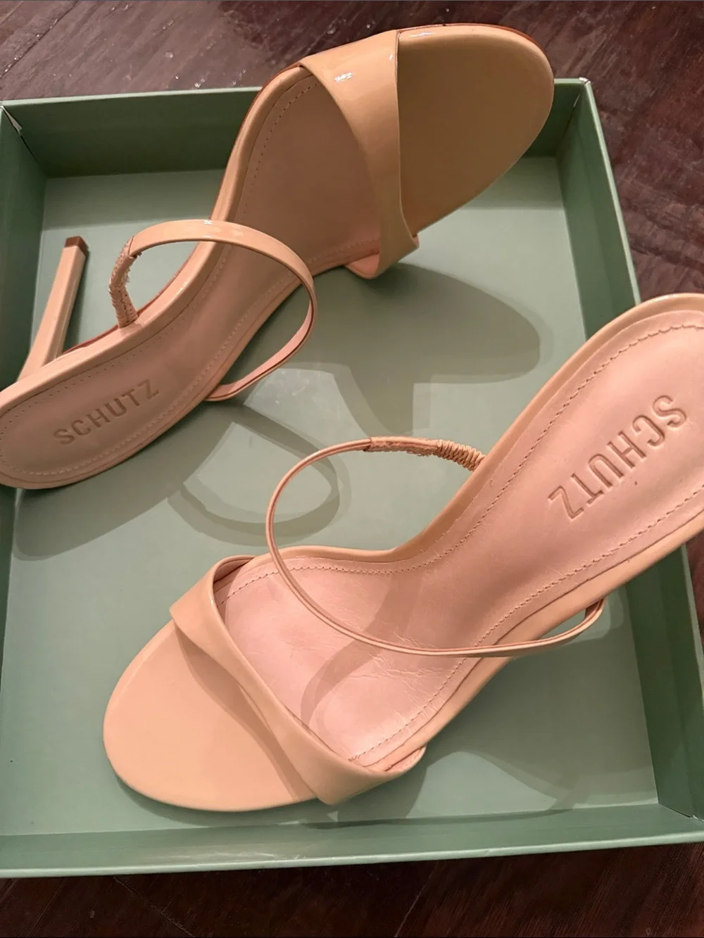 NEW Schutz Jessica Mule Patent Stiletto sandal 9.5